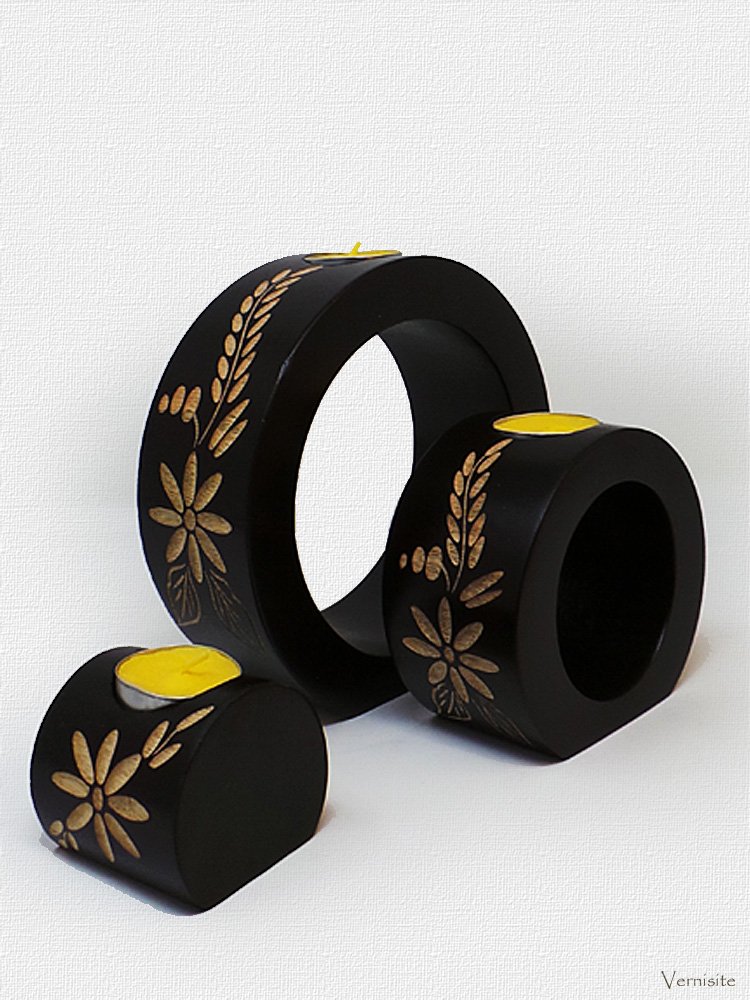 Japanese Wooden Candle Design - Home Art Decoration