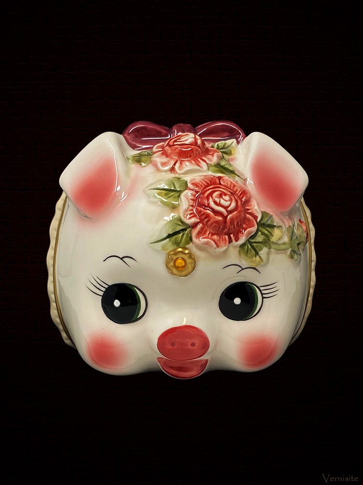 Piggy Bank Colorful Sculpture - Symbol of Savings Statue