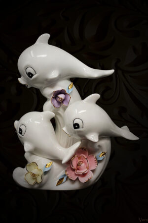 Dolphins-Friendship-Statue-Vernisite-Art-Deco Dolphins-Friendship-Statue-Vernisite-Art-Deco