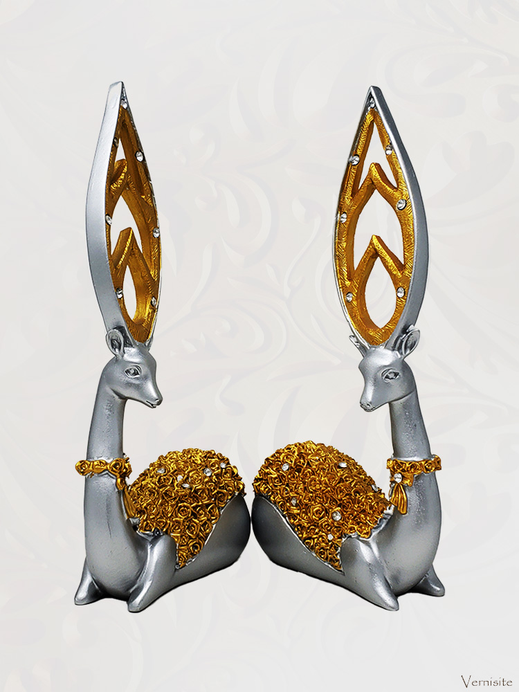 Elegant-Gold-Deer-Vernisite-Art-Decoration