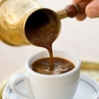 Greek coffee at Dionysos, a famous coffeehouse near the base of the Acropolis in Athens, Greece. Photo by Kevin J. Miyazaki/Redux