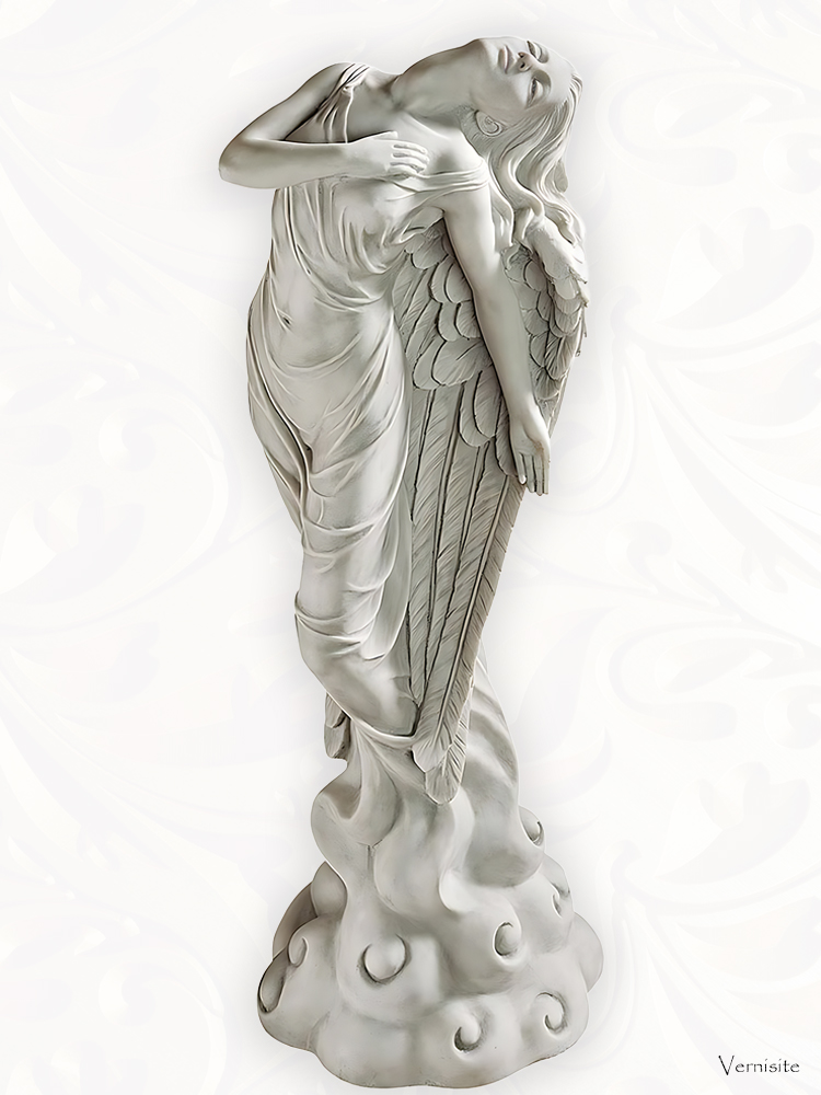 VAM - Ascending Garden Angel Antique Stone Statue