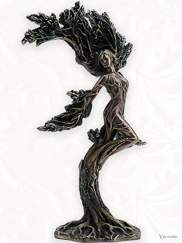 VAM - Nature Spirit Dancer Forest Nymph Statue with Bronze Finish