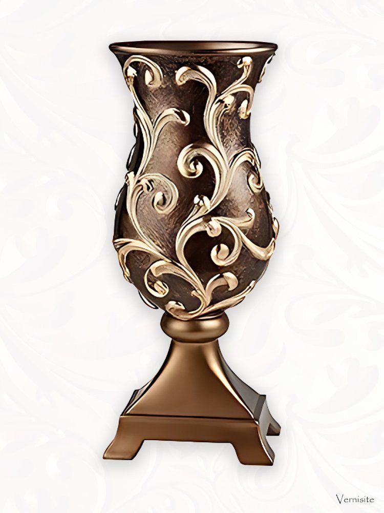 Odysseus Baroque Brown Decorative Vase - Gift