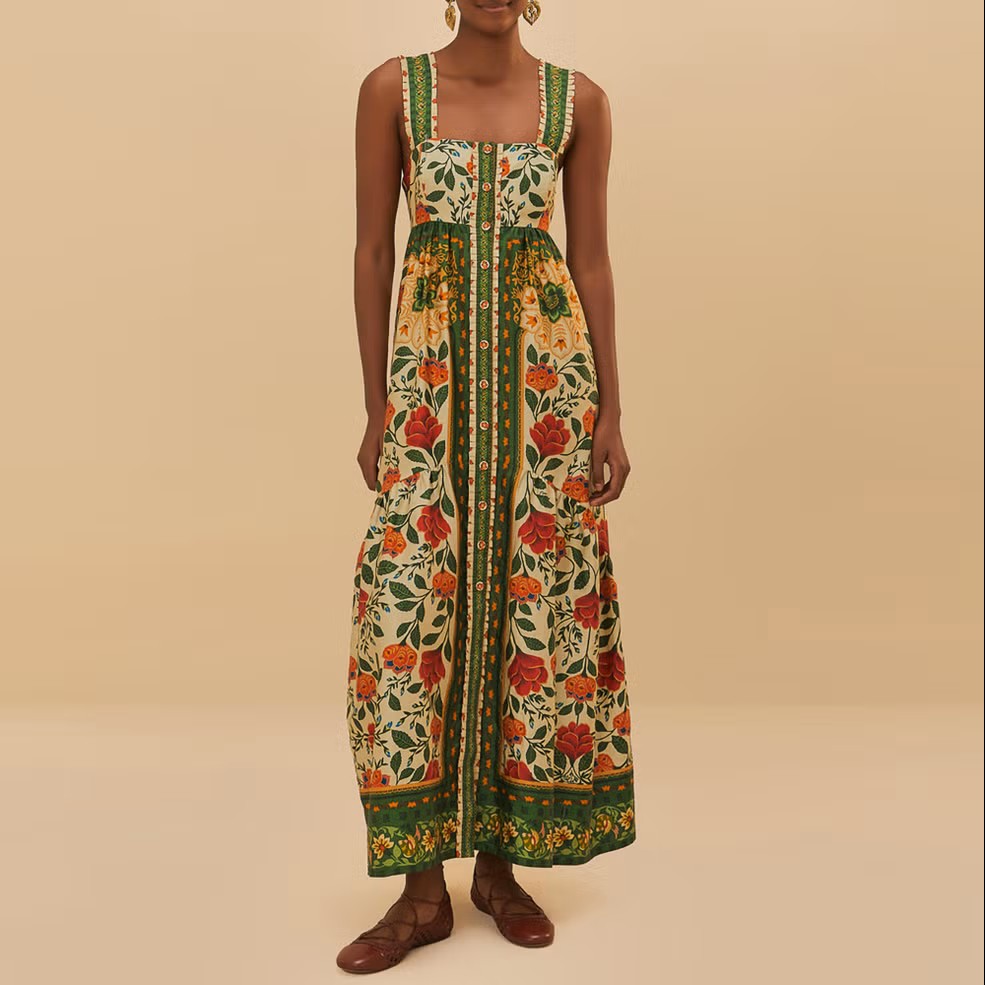 AFP - Farm Rio Garden Tapestry Cotton Maxi Dress