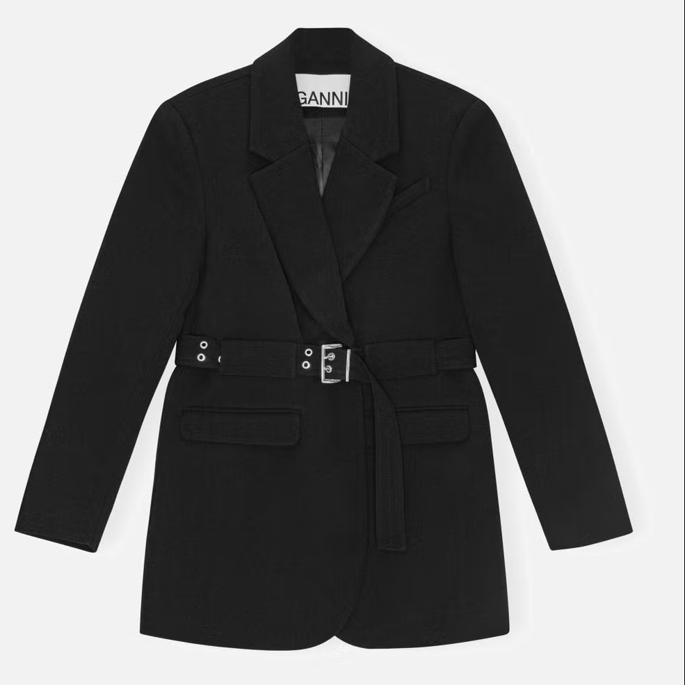 AFP - Ganni Bonded Crepe Blazer