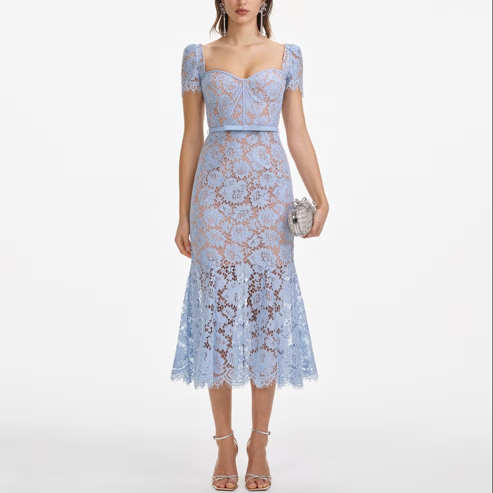 AFP - Self-Portrait Guipure Lace Midi Dress