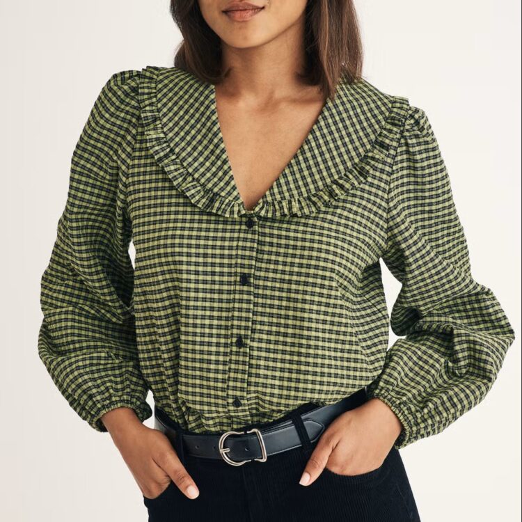 Nobody's Child Emmie Gingham Blouse