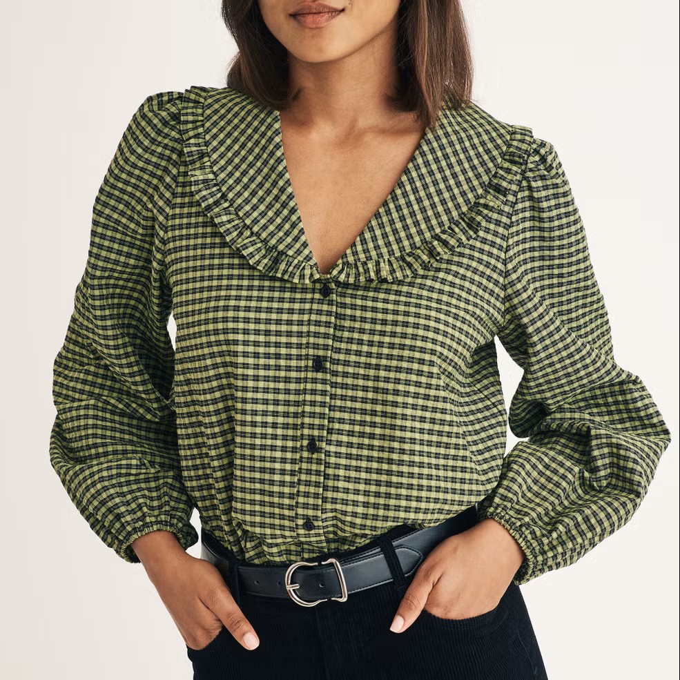 Nobody's Child Emmie Gingham Blouse