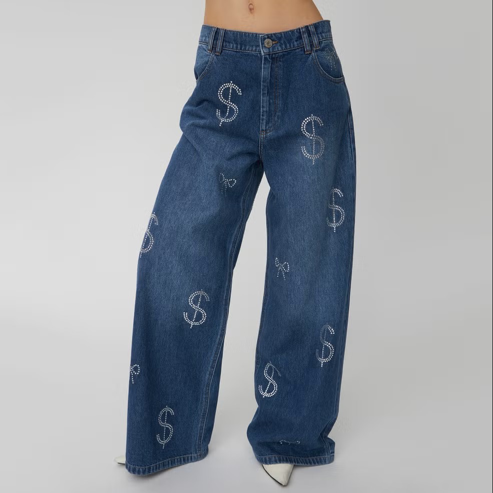 AFP - Stella Nova Washed Denim Wide-Leg Jeans