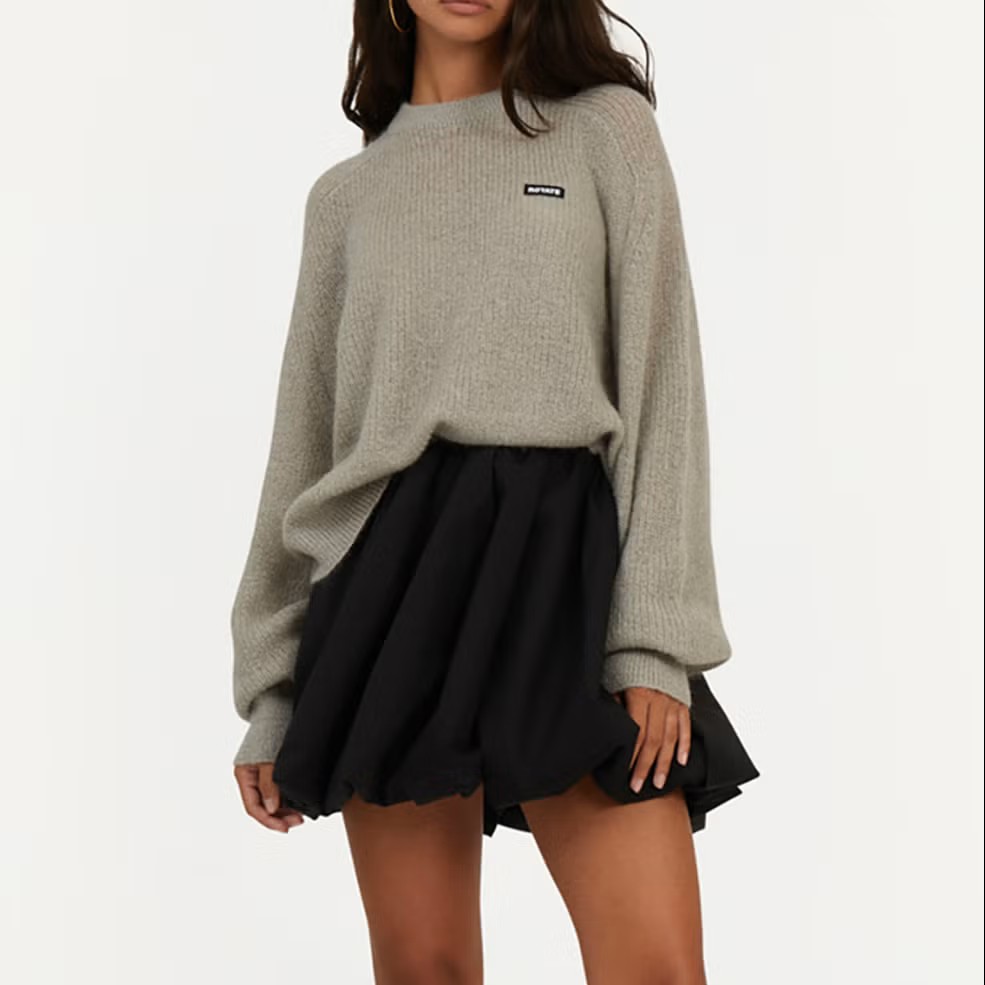 AFP - Rotate Birger Christensen Balloon Cotton-Blend Mini Skirt