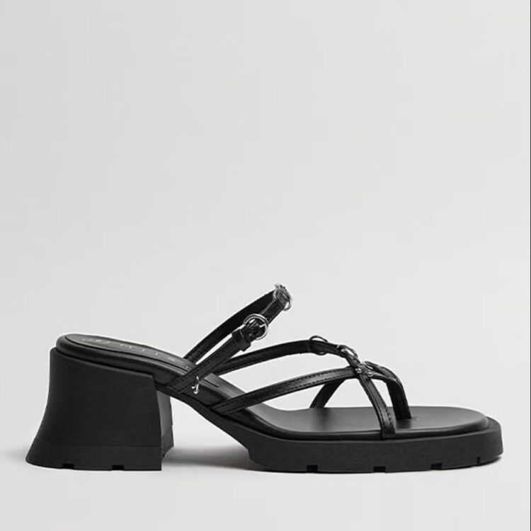 AFP - E8 by Miista Women's Jaslene Block Heeled Sandals - Black