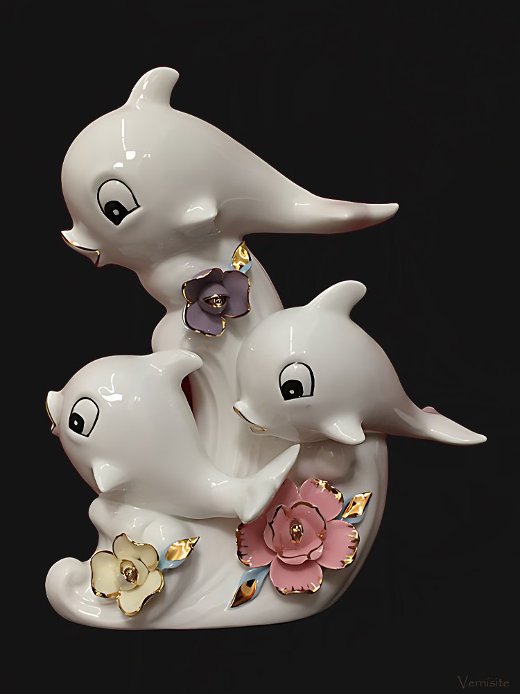 Dolphins Friendship Statue - Symbol of Unity Decor