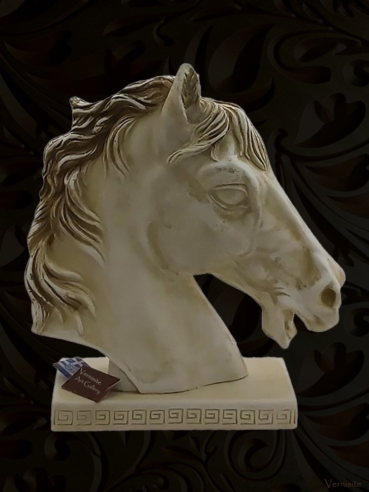 Iconic Greek Horsehead Sculpture - Art Deco Masterpiece