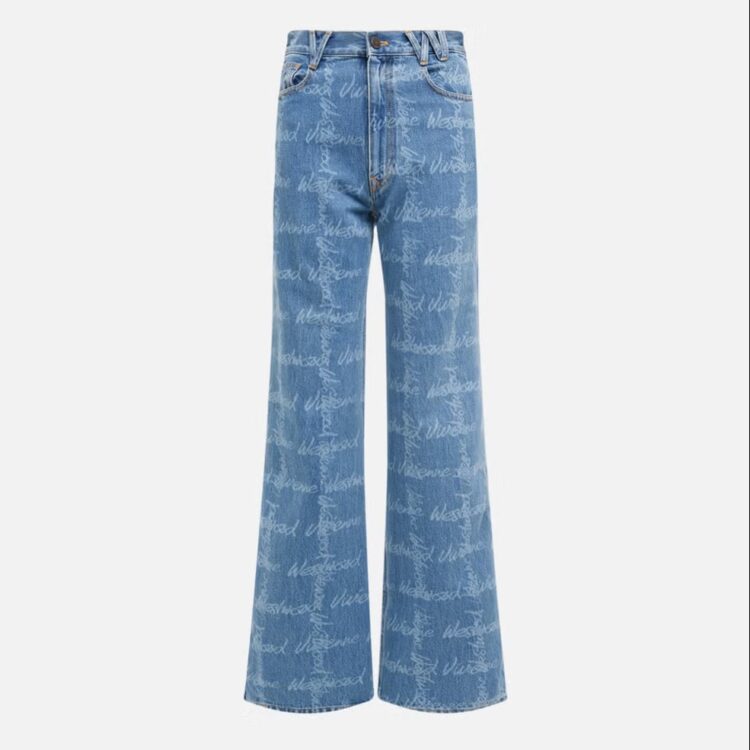 AFP - Vivienne Westwood Ray Logo-Print Denim Jeans