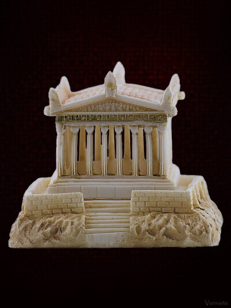Handcrafted Alabaster Parthenon Temple Sculpture | Greek Acropolis Replica