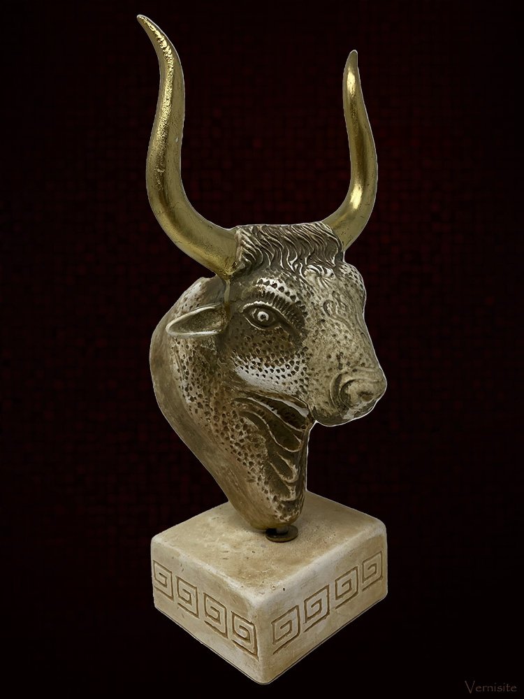 Knossos Minoan Bull Sculpture | Ancient Greek Stone Art