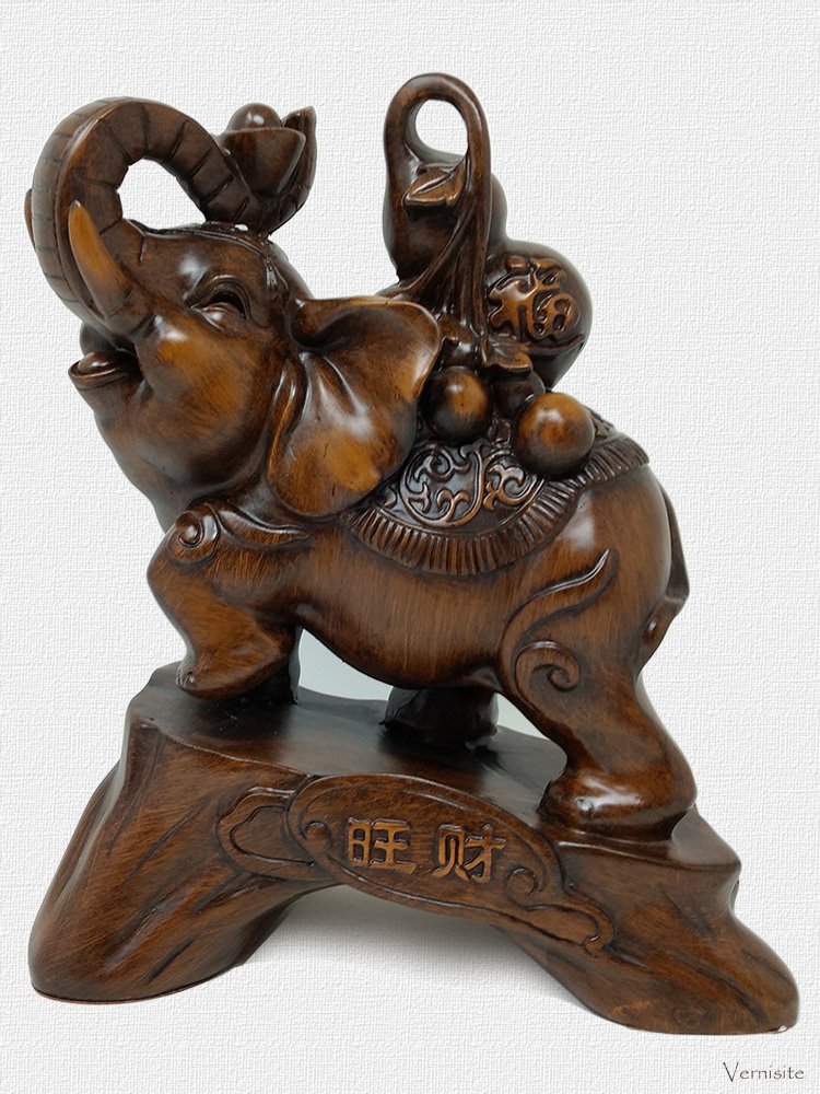 Vernisite-art-gift-statue-classic-sculpture-animal-Decorative Elephants Union Figurine 2