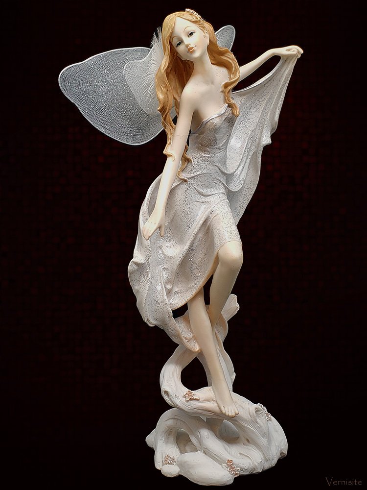 Handcrafted Butterfly Fairy Girl Statue | Fantasy Garden Angel Sculpture